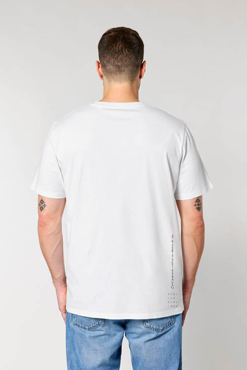 T-Shirt Unisexe `140m` Blanc | Noir - Atelier Siblings