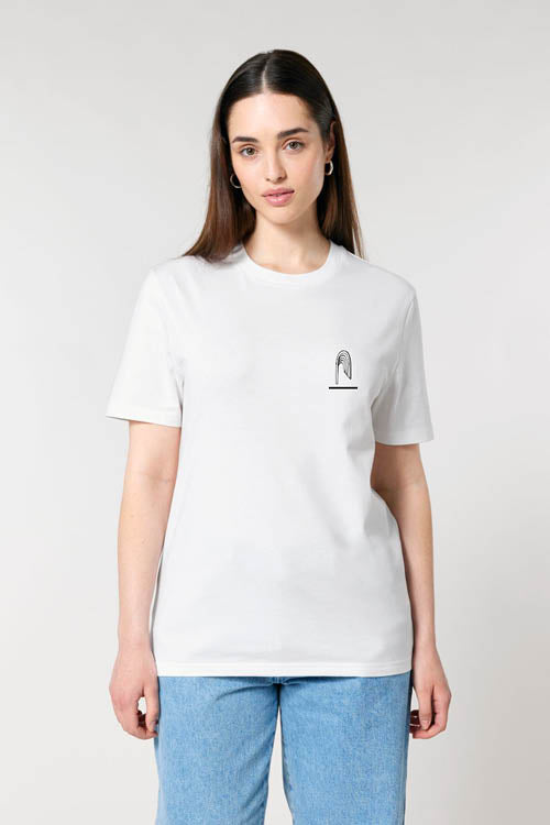 T-Shirt Unisexe `140m` Blanc | Noir - Atelier Siblings