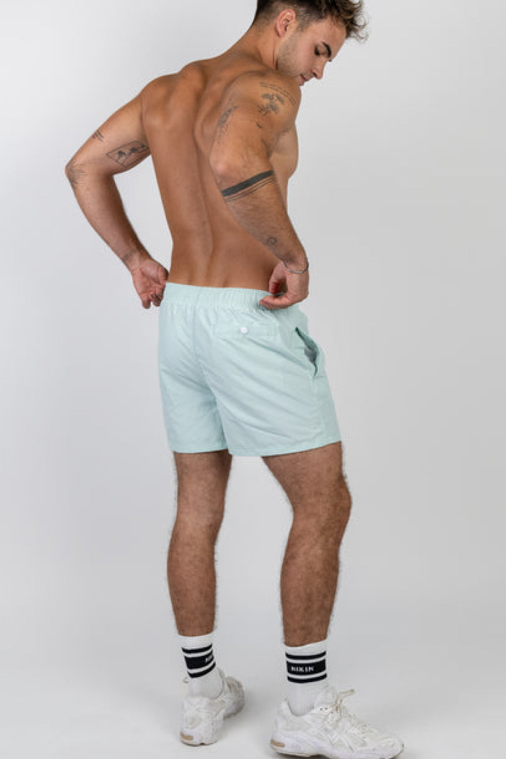 Blue 'Swim' swim shorts - NIKIN x Andri Ragettli